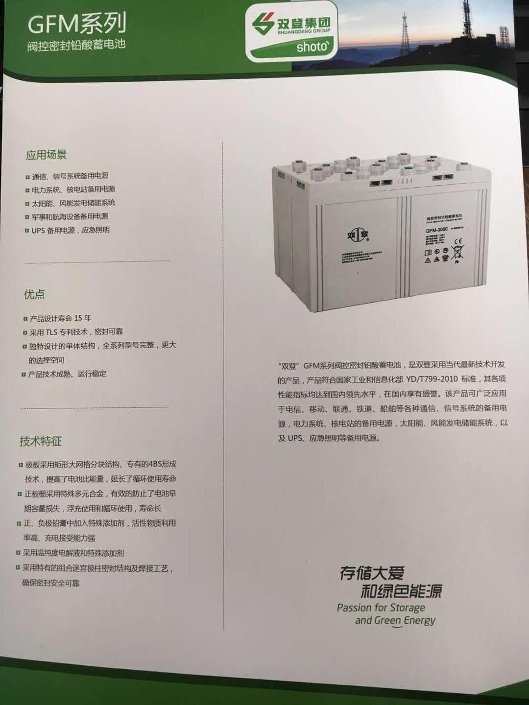 雙登蓄電池12V100AH UPS電源用電池 儲能型電池報價