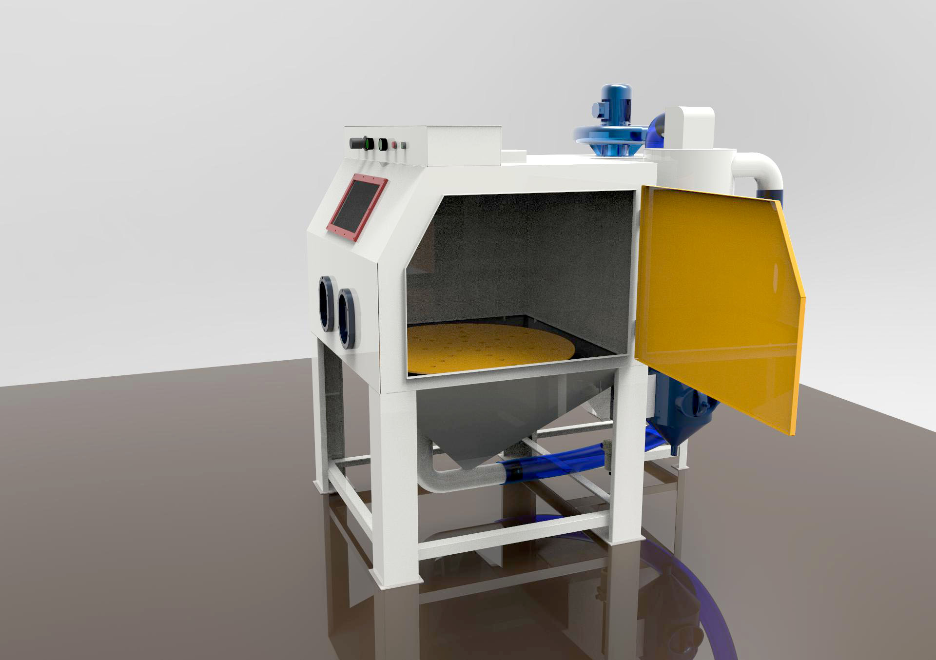 宜賓噴砂機， 環(huán)保型模具噴砂機，