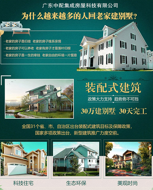 輕鋼別墅，30萬(wàn)農(nóng)村老百姓建得起的自建房 中配集成房屋