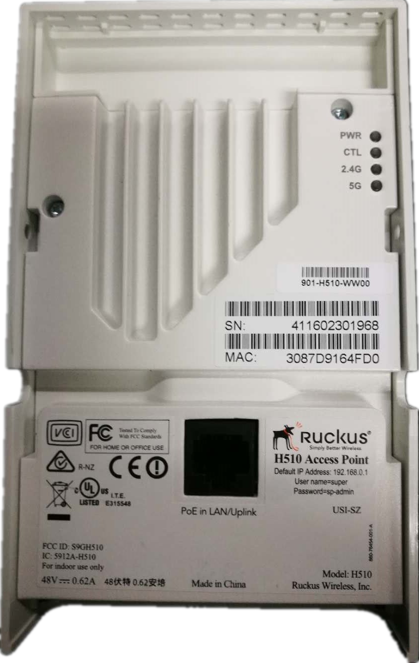 美國優(yōu)科H510墻面式AP RuckusH510入墻式AP優(yōu)科H510室內(nèi)無線AP酒店房間*