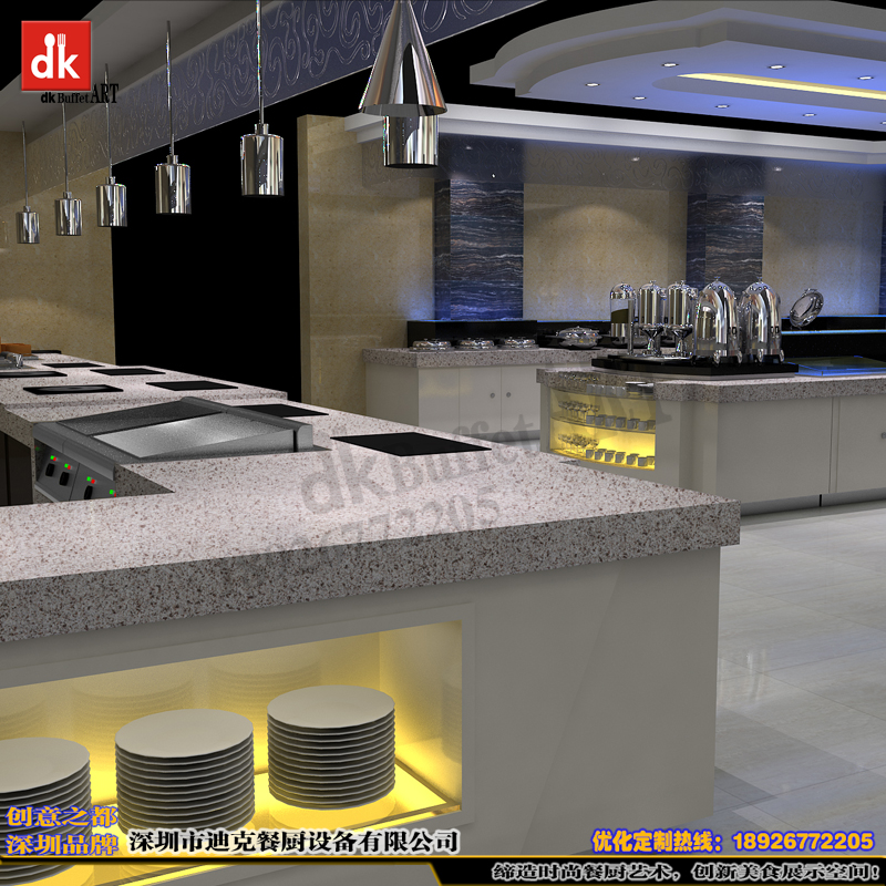 迪克森餐廚設(shè)備專業(yè)生產(chǎn)定制自助餐臺、移動自助餐臺制作　