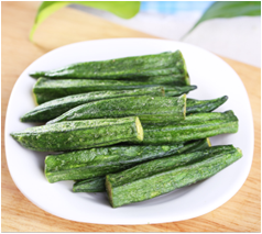 殼子妃子  爽脆黃秋葵【殼子妃子】 秋葵干70g*1袋 即食新鮮蔬果干黃秋葵干爽脆片