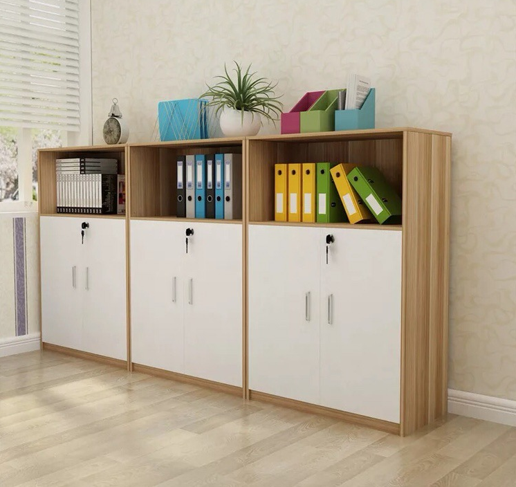 廠家直銷板式文件柜佛山辦公家具組合板式書柜資料檔案柜背景文件柜