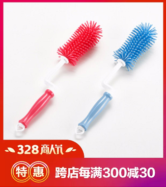 奶瓶奶嘴刷360°旋轉(zhuǎn)一體刷 奶瓶刷