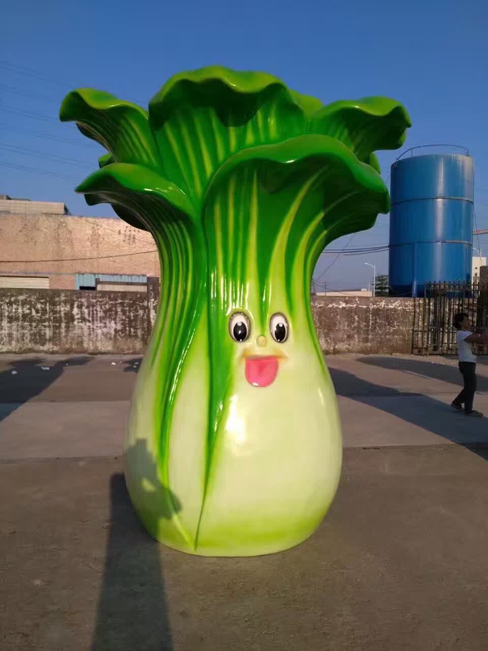 佛山玻璃鋼蔬菜雕塑造型 戶外園林玻璃鋼制品