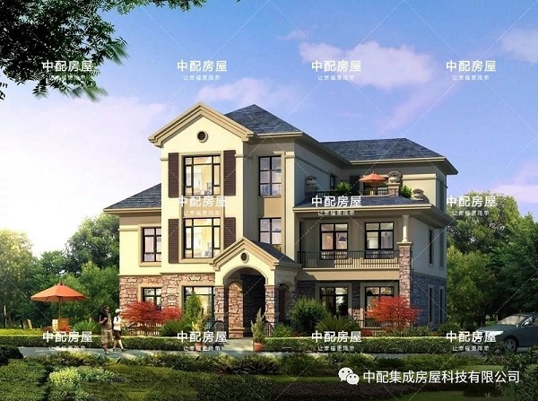 中配新型輕鋼結(jié)構(gòu)房屋 輕鋼別墅