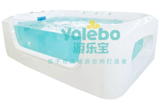 供應(yīng)游樂寶3米新款亞克力一體成型三面玻璃兒童游泳池 3米三面玻璃亞克力兒童浴缸