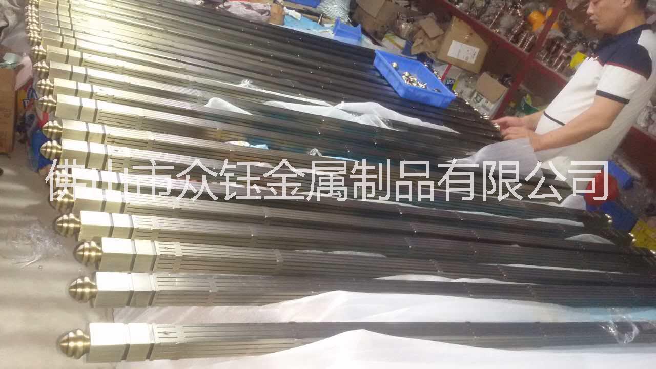 家用裝飾鋁藝雕刻祥云紅古銅大門拉手