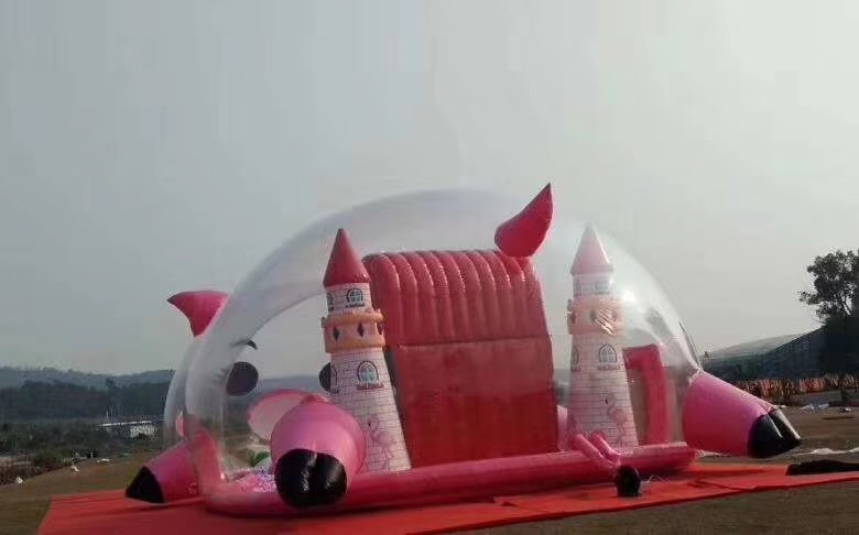 新款粉色豬豬樂園出租萌寵豬豬島出