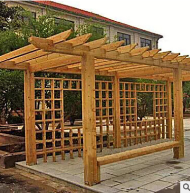 廠家定制景觀塑木葡萄架 仿木庭院葡萄架 小區(qū)戶外防腐木葡萄