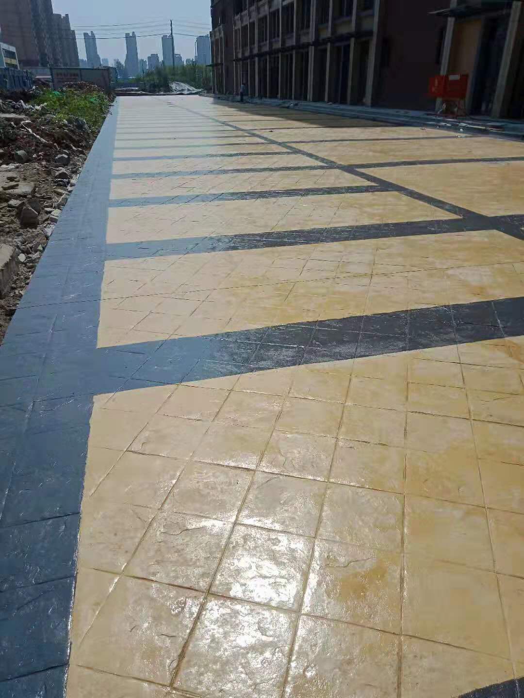 蕪湖彩色藝術(shù)地坪   公園道路彩色藝術(shù)地坪材料廠家