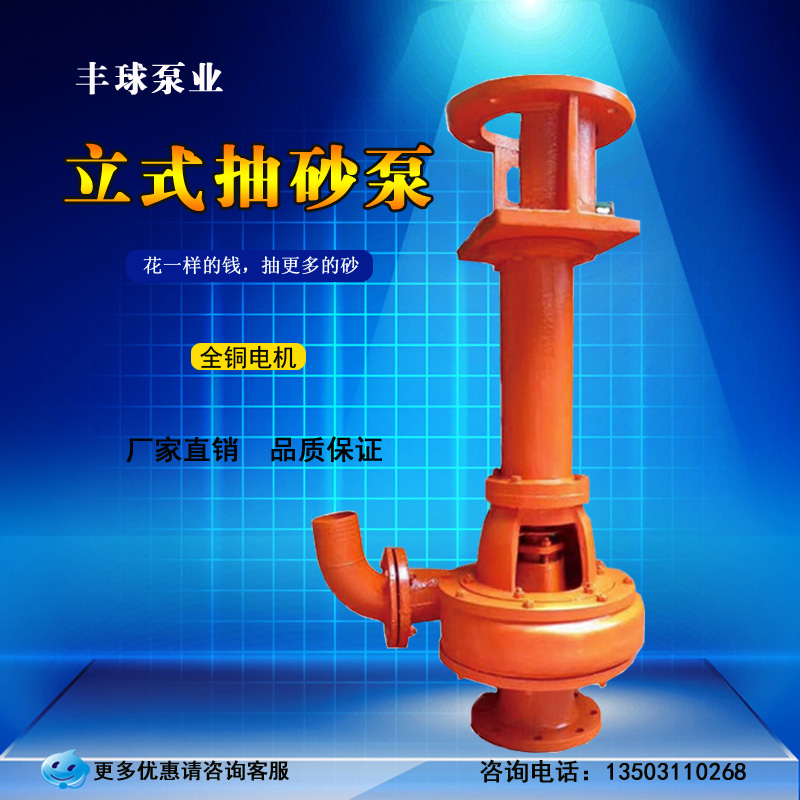 立式吸砂泵100NSL-15河塘清淤泵泥漿泵抽砂泵