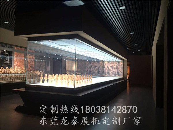 博物館展示柜升降式展柜定制懸挑文物展示柜制作廠家