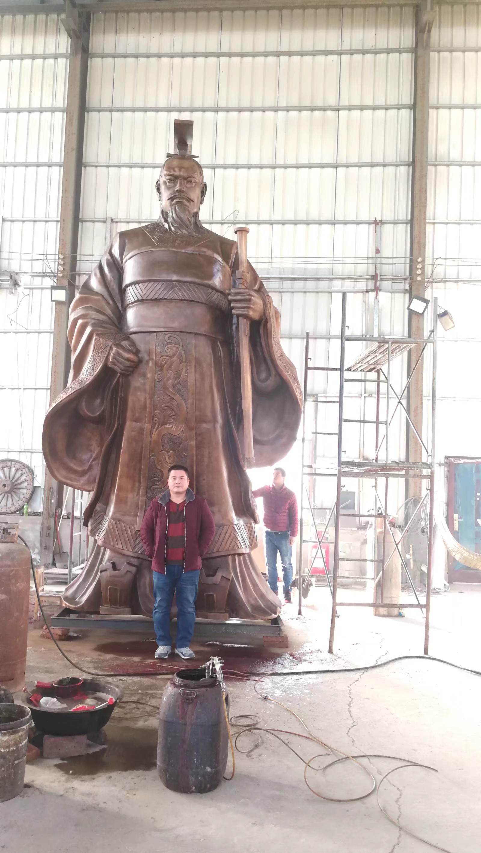 人物雕塑 古代現(xiàn)代雕塑景觀小品 圣人孔子銅像河北天順雕塑