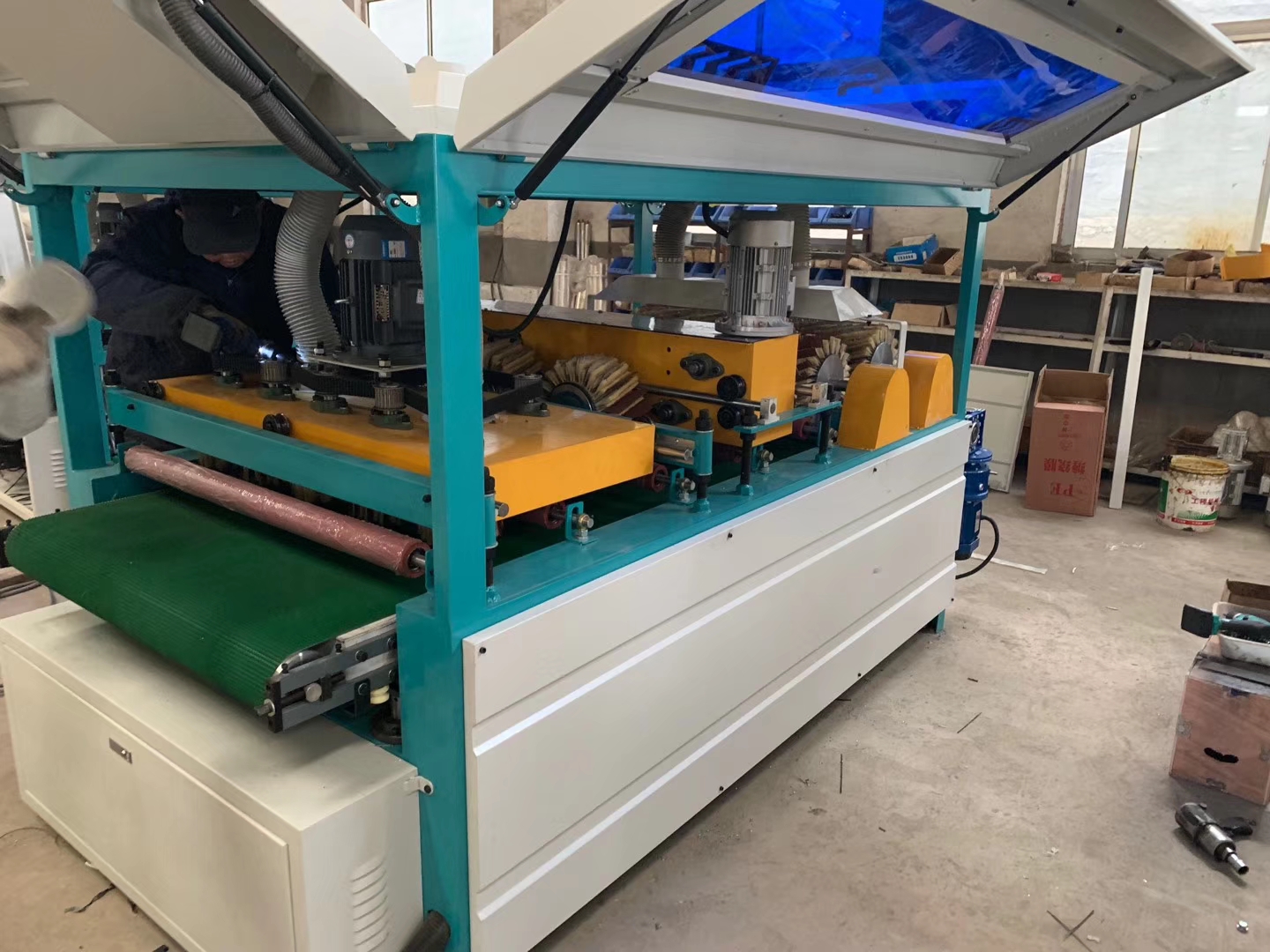 木工手動拋光機廠家生產木門拋光機 門窗邊框拋光機等木機械設備