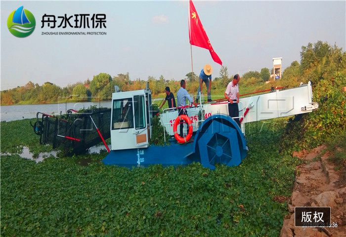 山東舟水割草船水葫蘆打撈船 河道保潔船
