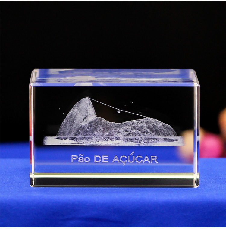 悉尼大劇院水晶內(nèi)雕擺件，*著名景點水晶內(nèi)雕紀念品定制