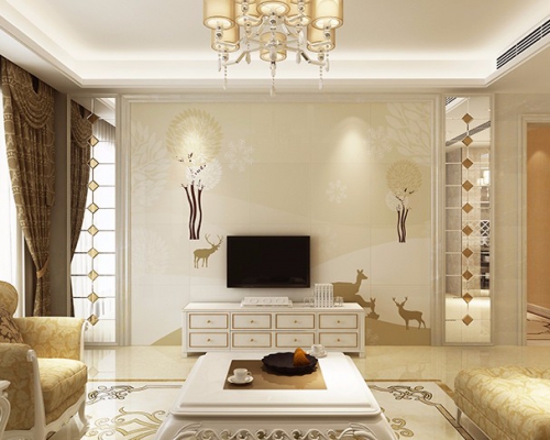 長春華世裝飾裝修 現代簡約背景墻設計  現代簡約背景墻2