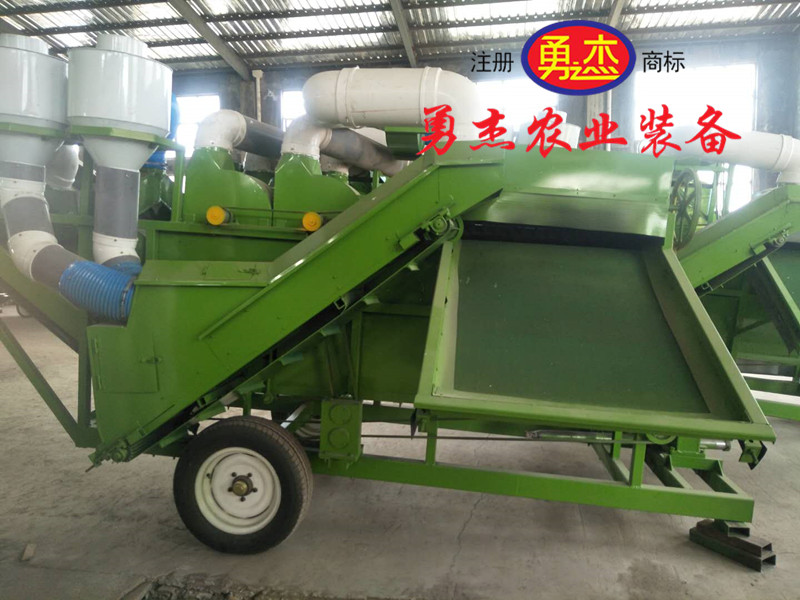 側(cè)上料花生秧去膜羊草粉碎機加工  勇杰機械