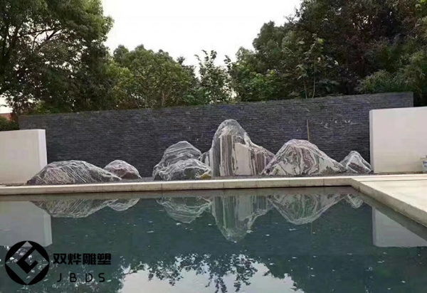 小型切片石假山景觀切片石假山造景,庭院廣場*切片制作報價