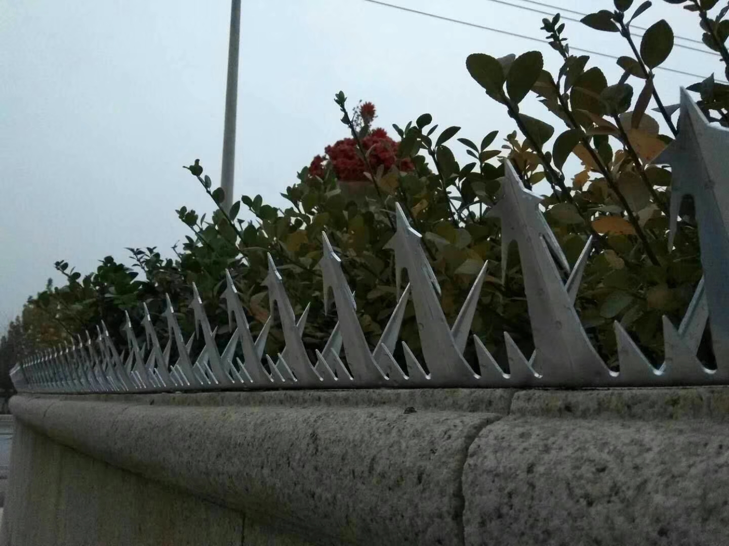 【邦盾】防爬刺北京小區(qū)別墅院墻欄桿防爬防盜隔離刺釘