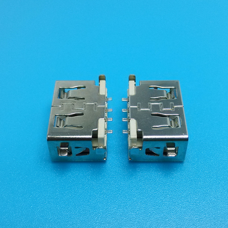 智能插座報(bào)價(jià) USB2.0沉板母座批發(fā) 短體沉板8.5長(zhǎng)直邊SMTLCP黃膠 插座殼供應(yīng)商
