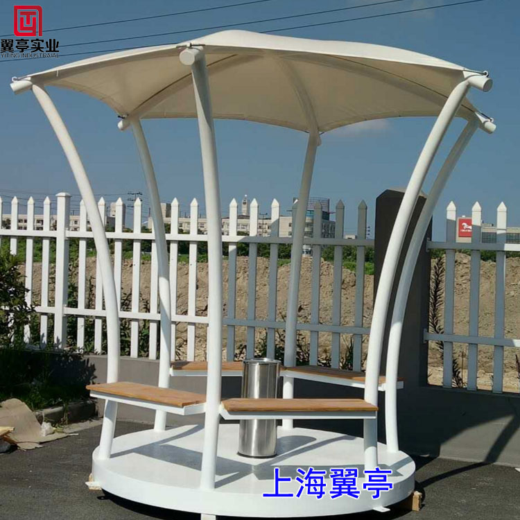 吸煙亭 膜結(jié)構(gòu)吸煙亭 上海翼亭供應(yīng)白色膜結(jié)構(gòu)吸煙亭
