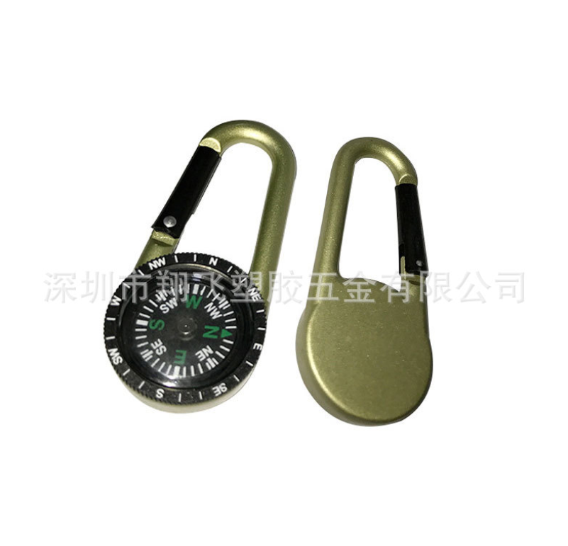 廠家直銷 指南針報價 登山扣快掛 戶外用品批發(fā) 小禮品現(xiàn)貨供應 登山扣指南針