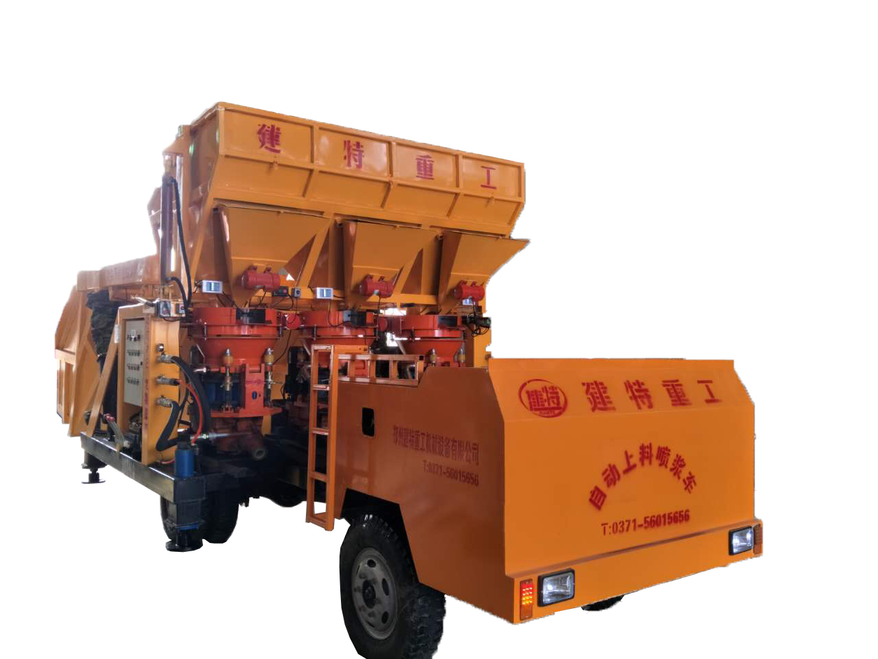 噴漿車 車載式噴漿車的優(yōu)勢  混凝土自動上料噴漿車