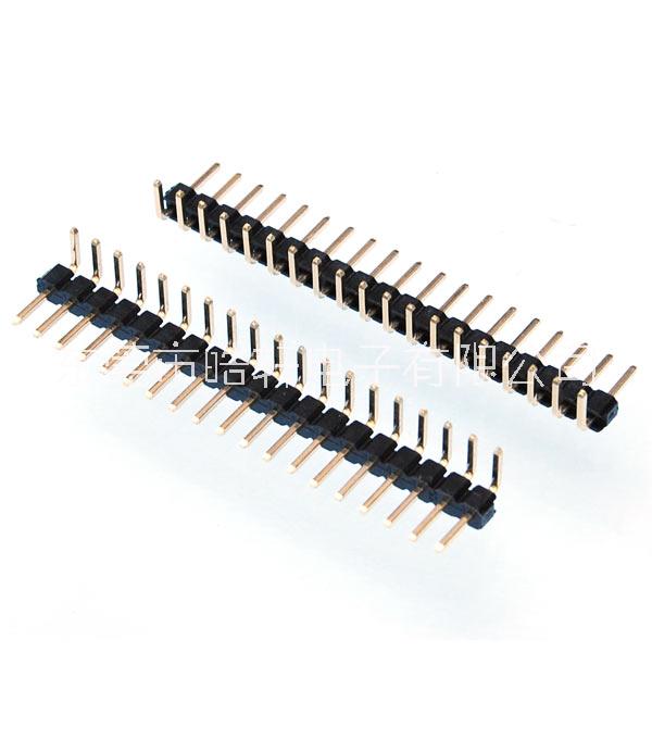 2.54 排針 2.54單排SMT臥式 2.54單排錯(cuò)位SMT 2.54單排彎角加SMT 2.54單排雙塑三彎