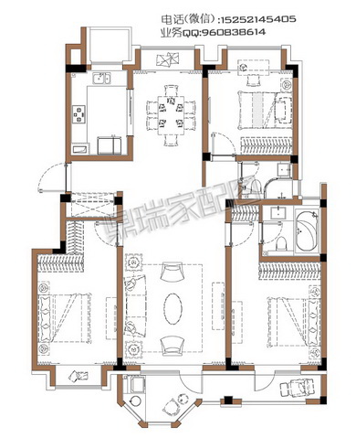 鼎瑞-平面家配圖戶型圖