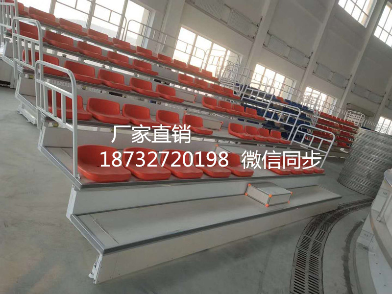 看臺座椅伸縮固定 體育館看臺座椅伸縮固定 中空吹塑前置翻版伸縮看臺座椅