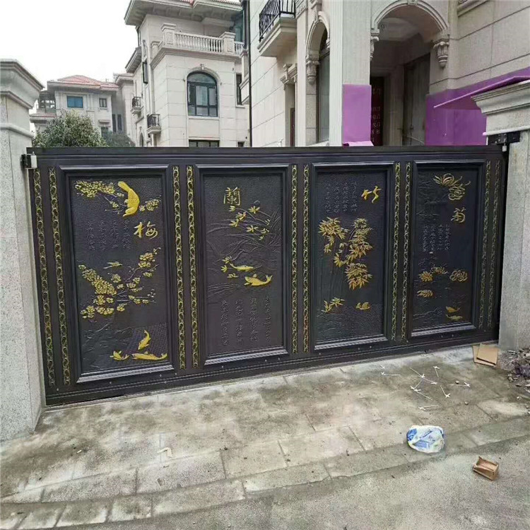 歐式鋁藝別墅大門 歐式平移別墅大門 歐式鋁藝雙開大門 歐式鋁藝別墅大門