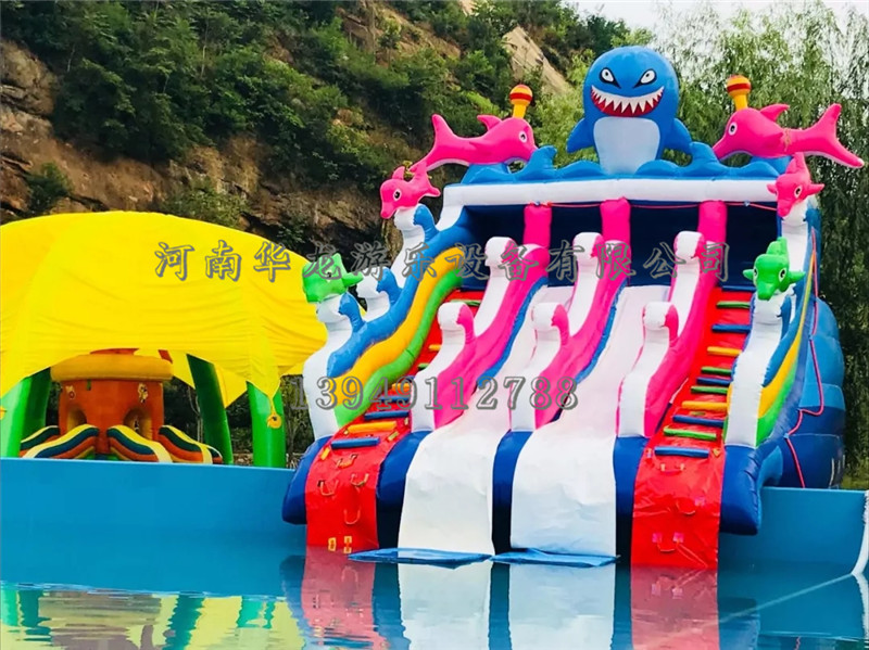 千陽縣充氣水池支架水池水上樂園水滑梯廠家定制