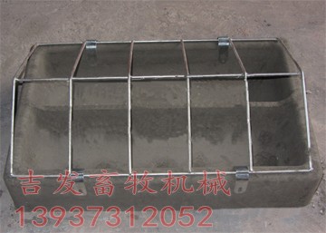 雙胞胎小豬方形料槽模具，小豬食槽模具，小豬補(bǔ)料槽模具價格