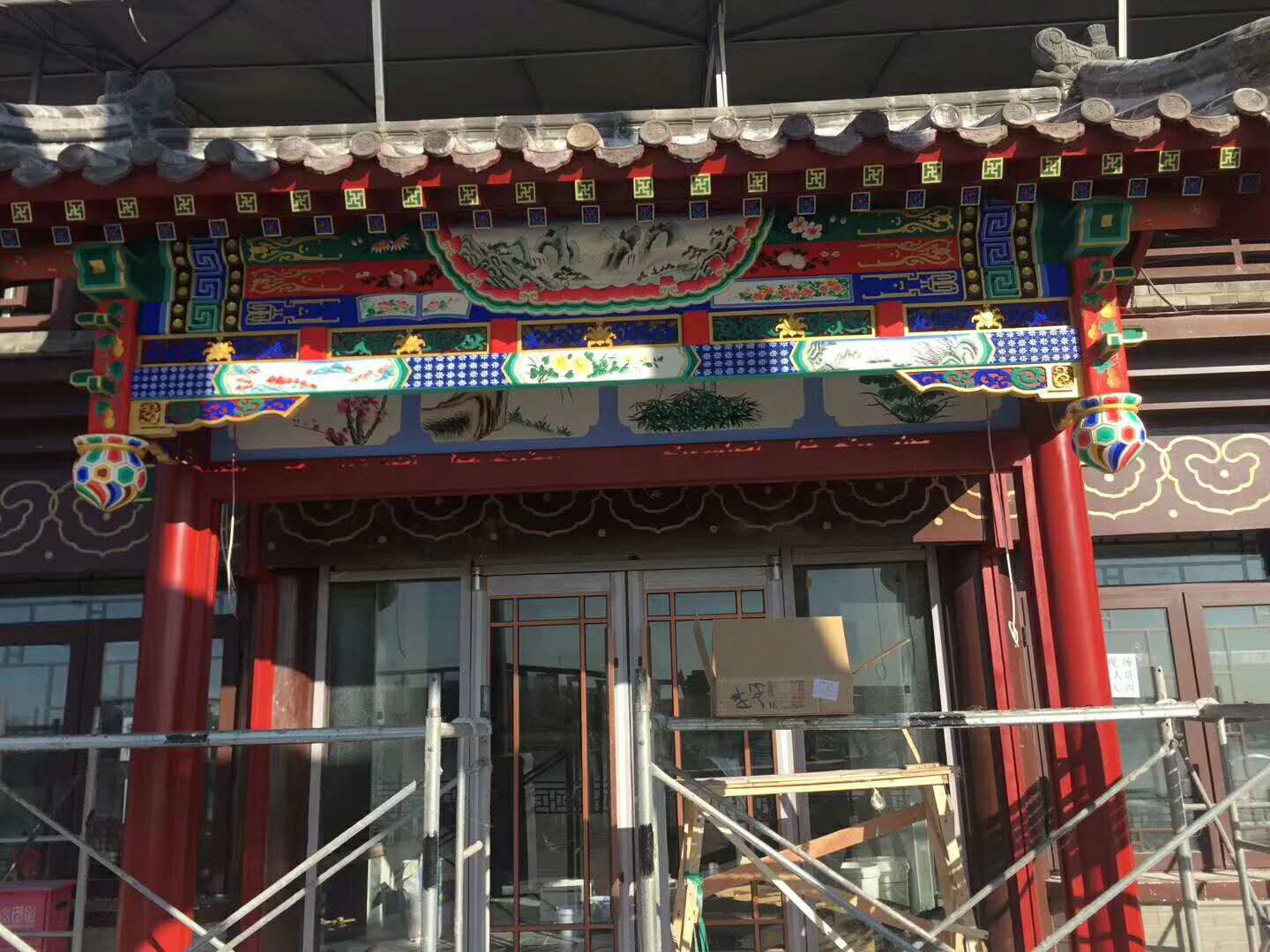 供應(yīng)中式仿古門頭制作安裝 中式仿古門頭1