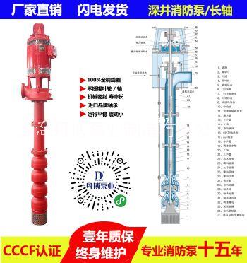 丹博消防深井泵 室外消防泵深井泵 消防水泵廠家 自動(dòng)滅火栓噴淋泵 110KW立式消防栓泵