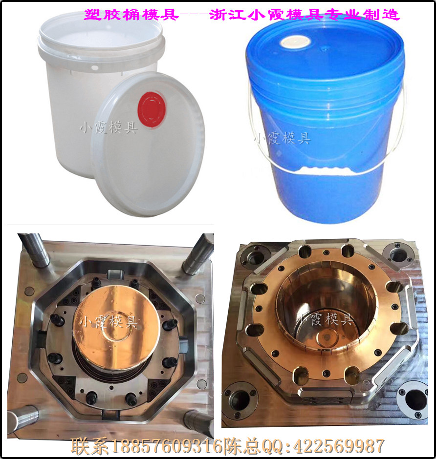 黃巖塑膠注塑模具黃巖塑料模具 20L乳膠桶塑料模具精益求精