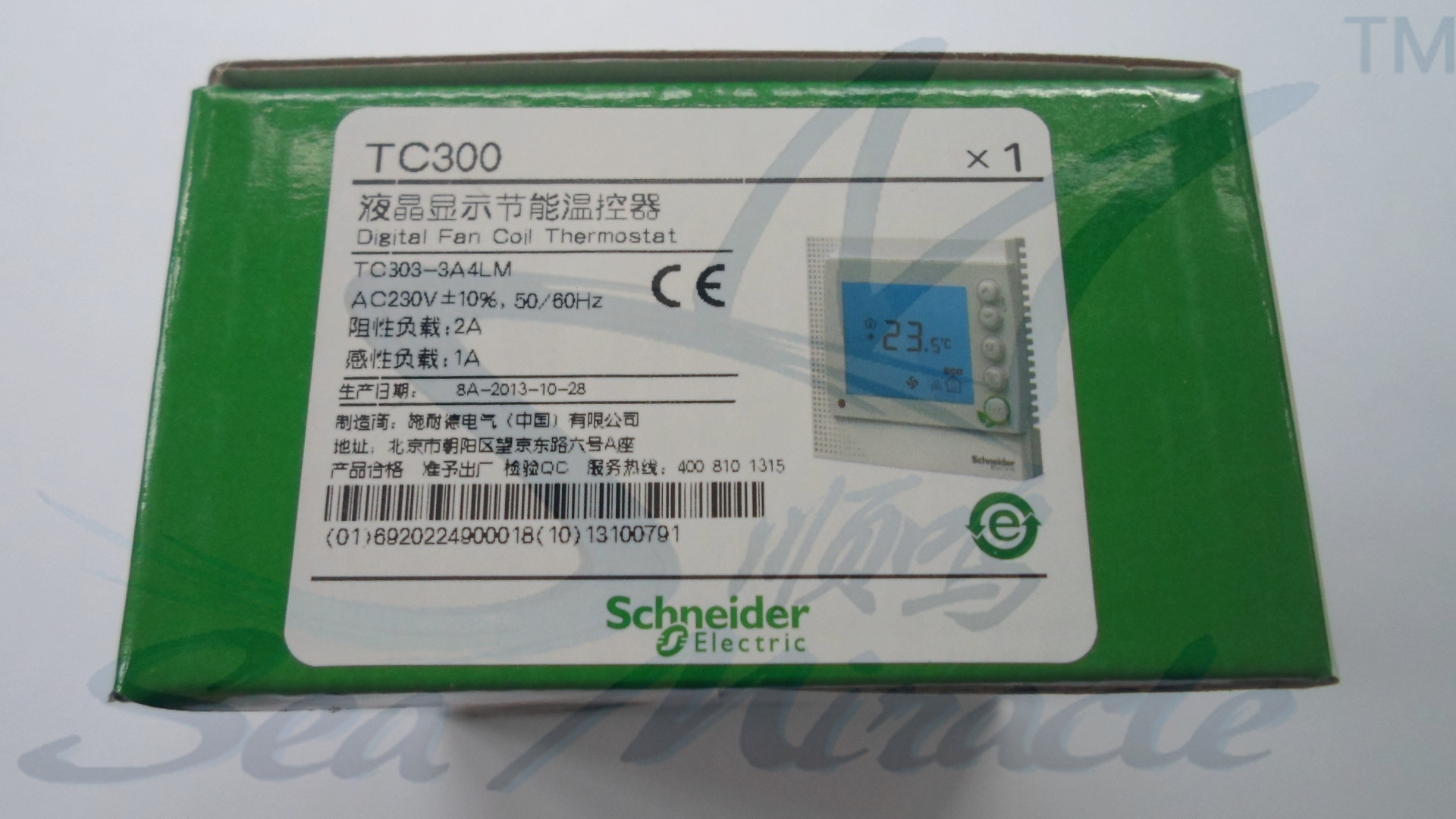 Schneider施耐德TC303-3A4LM通用型液晶數(shù)顯風(fēng)機(jī)盤管溫控器溫控儀