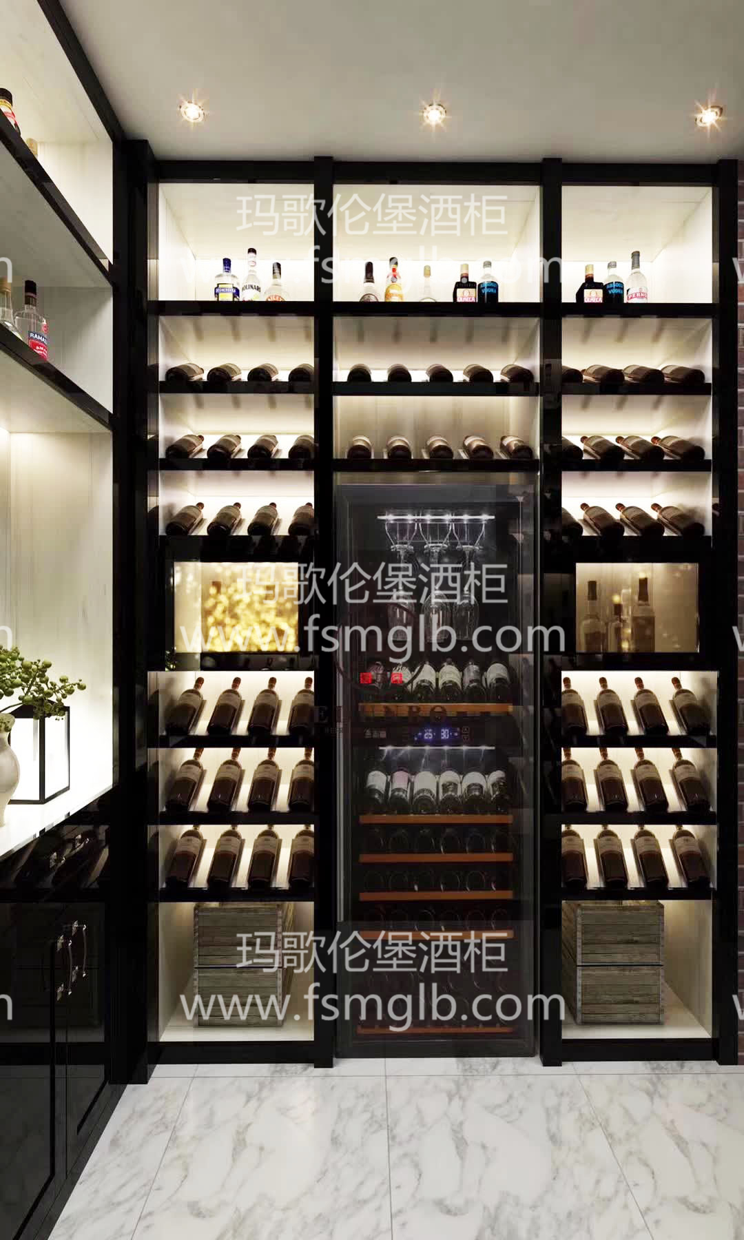 北京不銹鋼恒溫酒柜 不銹鋼酒架酒窖定制 廠家直銷