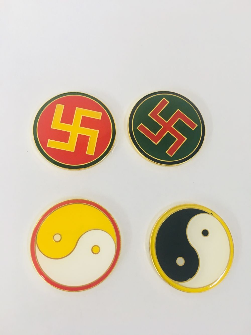 萬字符標牌定制，深圳金屬八卦標章制作，宗親慶典活動標牌制作廠
