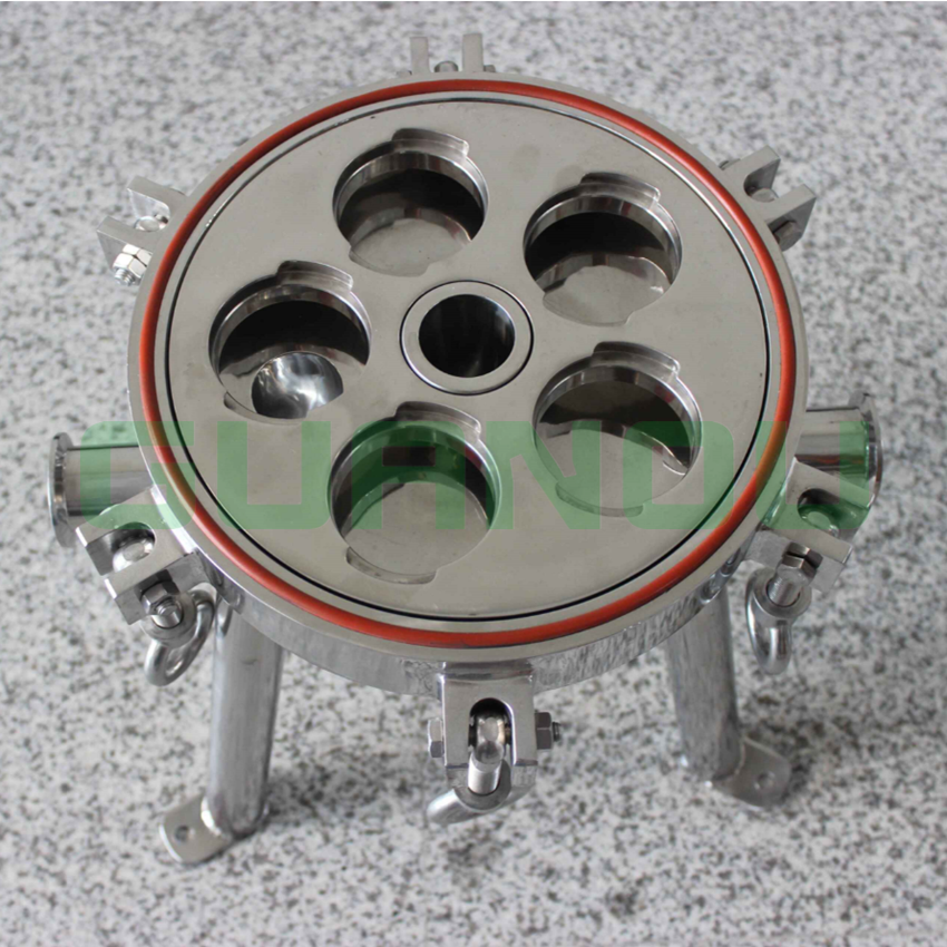 不銹鋼過濾器 過濾器 *過濾器 精密過濾器 衛(wèi)生級過濾器 5芯微孔折疊濾芯精密過濾器