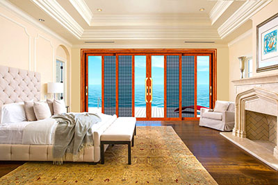 佛山市南海六扇門窗鋁合金門窗別墅大門