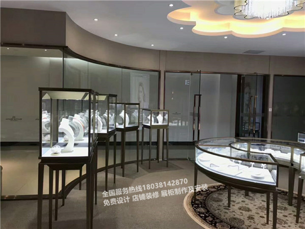 卡地亞珠寶展示柜不銹鋼珠寶首飾展示柜定制廠家