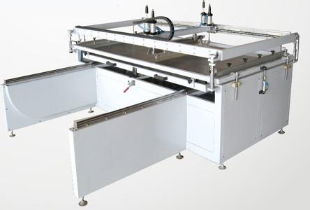 半自動(dòng)包裝玻璃平面絲印機(jī)   包裝玻璃平面絲印機(jī)
