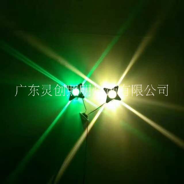 東莞KTV門頭亮化工程采靈創(chuàng)照明LED十字星光燈