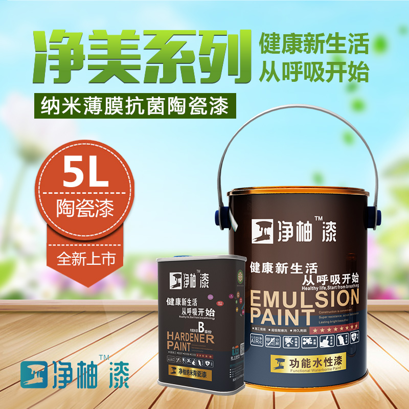 臣工凈柚漆凈美系列WNM-411納米薄膜*陶瓷漆5L裝水性漆內(nèi)墻漆