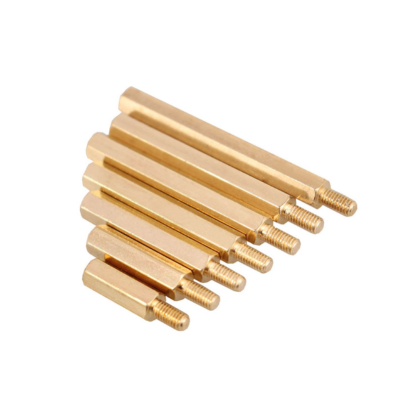 六角銅柱 空心單頭螺柱 六角單頭銅柱螺絲 機(jī)箱主板螺釘 隔離柱 支撐螺柱 銅柱螺母  銅螺柱