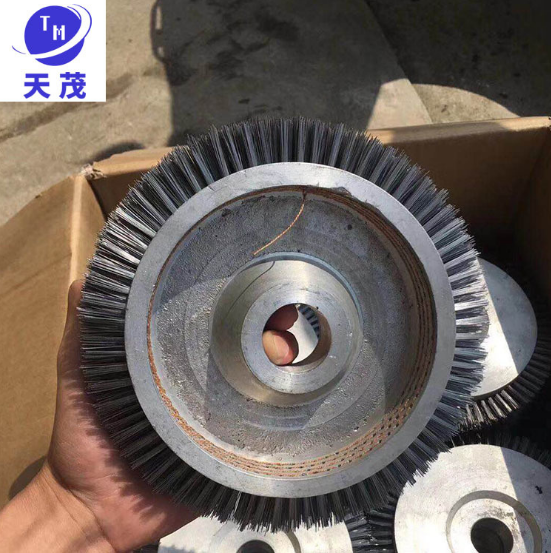 廠家直銷平行鋼絲輪 馬毛刷輪 拋光去毛刺輥刷 *