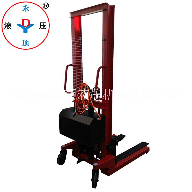 1噸升高1.6米12號工字鋼插電式半電動(dòng)液壓堆高叉車 12號工字鋼插電動(dòng)液壓堆高車